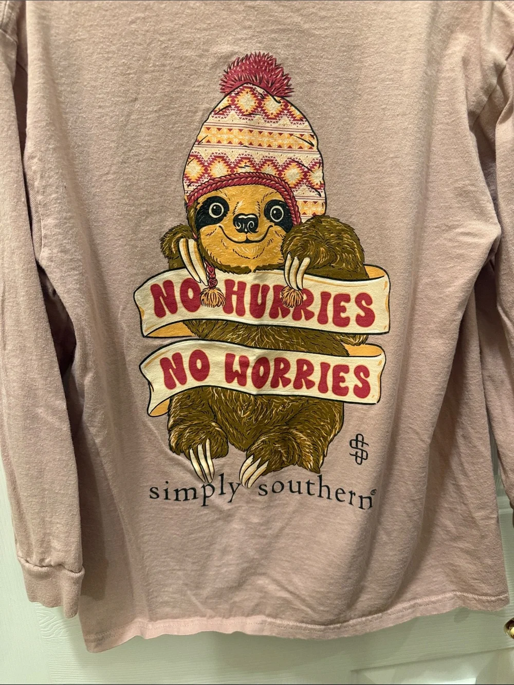 Simply Southern Kids Long-Sleeve Tee - Pink, Red, Charcoal